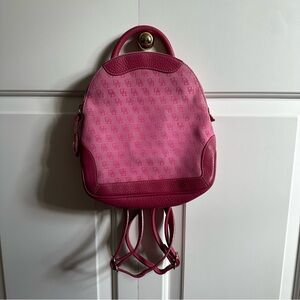 Dooney & Bourke Mini Pink Backpack Logo